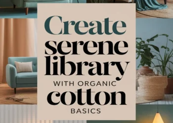 Image for: Achieve a Serene Library Space Using Organic Cotton in a Minimalist Lifestyle?