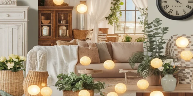 Image for: Brighten Your Farmhouse Living Room Using Solar-Powered Lights