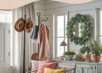 Image for: Create a Charming Farmhouse Entryway Using Upcycled Fabric