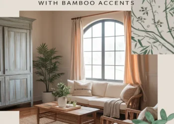 Image for: Create a Cozy Farmhouse Living Room Using Bamboo Accents