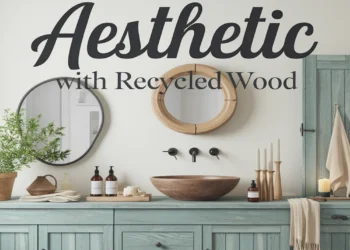 Image for: Create a Farmhouse Bathroom Aesthetic Using Recycled Wood