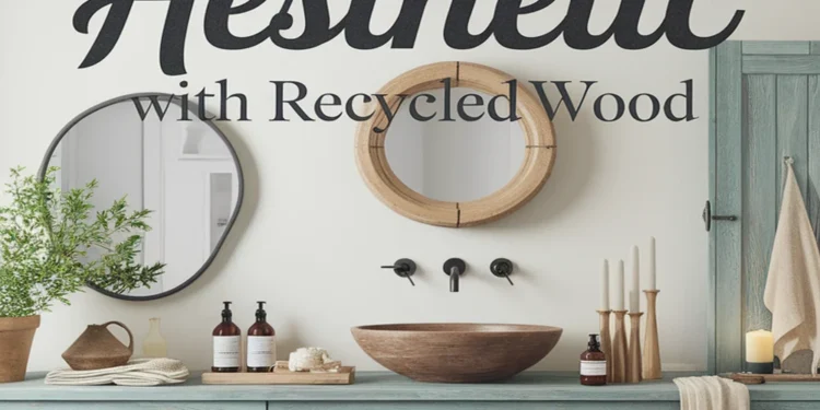 Image for: Create a Farmhouse Bathroom Aesthetic Using Recycled Wood