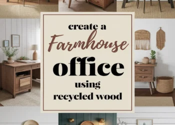 Image for: Create a Farmhouse Home Office Using Recycled Wood