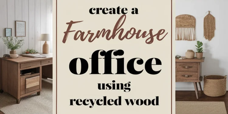 Image for: Create a Farmhouse Home Office Using Recycled Wood