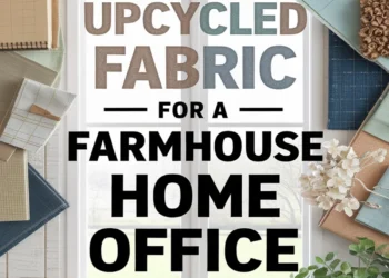 Image for: Create a Farmhouse Home Office Using Upcycled Fabric