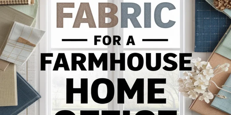 Image for: Create a Farmhouse Home Office Using Upcycled Fabric