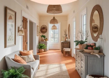 Image for: Create a Warm Farmhouse Hallway Using Cork Flooring