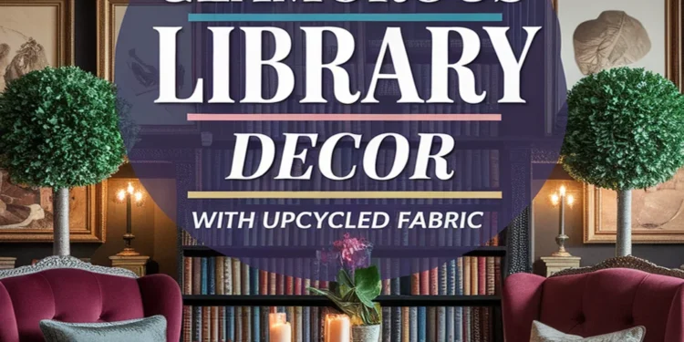 Creating a Glamorous Library Using Upcycled Fabric for a Chic Lifestyle 1 Image for: Creating a Glamorous Library Using Upcycled Fabric for a Chic Lifestyle