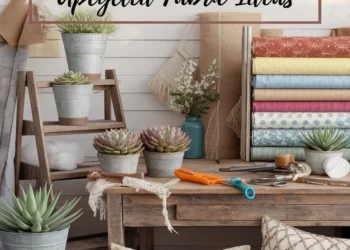 Image for: DIY Guide to Farmhouse Living in Your Garage Using Upcycled Fabric