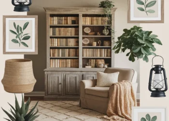 Image for: Embrace Farmhouse Living in Your Library Using Natural Fibers