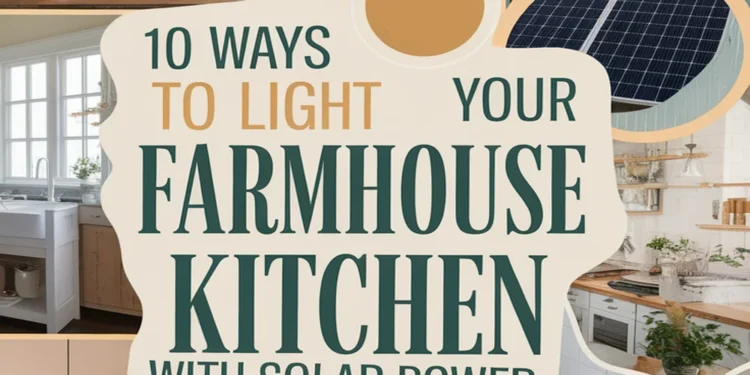 Image for: Illuminate Your Farmhouse Kitchen Using Solar-Powered Lights: 10 Ways
