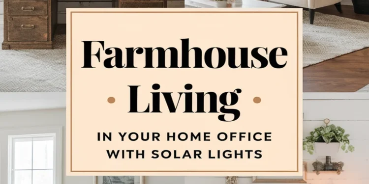 Image for: Step-by-Step Guide to Farmhouse Living in Your Home Office Using Solar-Powered Lights
