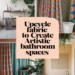 Image for: Transform Your Bathroom Into Artistic Spaces Using Upcycled Fabric