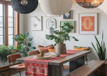 Image for: Transform Your Urban Dining Room Using Upcycled Fabric